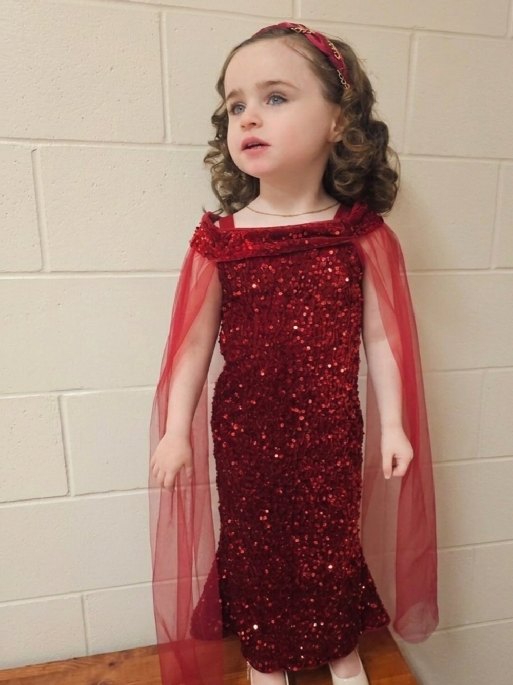 Red Sequin Formal Dress 4T